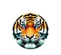 Poezjzw Little Fat Tiger Head Lot de 6 désodorisants de voiture ronds à suspendre pour chambre à coucher, salle de bain