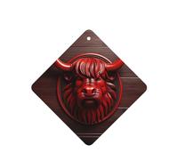 Poezjzw Lot de 4 désodorisants carrés à suspendre pour chaussures de placard Motif Minotaure rouge Parfum lavande