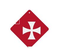 Poezjzw Lot de 4 désodorisants carrés à suspendre pour voiture Motif drapeau des îles Wallis et Futuna