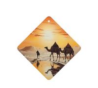 Poezjzw Lot de 4 désodorisants carrés parfumés à la lavande pour voiture, motif Lok Ling In The Evening Sun, Tablettes d'aromathérapie pour armoire et chaussures
