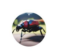 Poezjzw Lot de 4 désodorisants de voiture à motif d'insectes - Forme ronde - À suspendre - Pour chambre à coucher, salle de bain