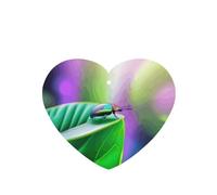 Poezjzw Lot de 4 désodorisants de voiture en forme de cœur à suspendre Motif insectes sur feuille Pour chambre à coucher et salle de bain