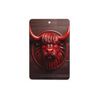 Poezjzw Lot de 4 désodorisants rectangulaires à suspendre pour chaussures de placard Motif Minotaure Rouge Parfum lavande