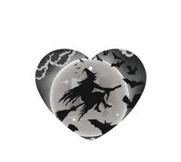 Poezjzw Lot de 4 parfums d'Halloween en forme de cœur à suspendre pour chaussures de placard Motif sorcière Lavande