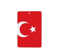 Poezjzw Lot de 4 parfums rectangulaires à suspendre pour chaussures de placard Motif drapeau de la Turquie Parfum lavande
