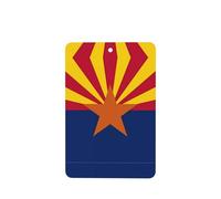 Poezjzw Lot de 4 parfums rectangulaires à suspendre pour chaussures de placard Motif drapeau de l'Arizona Parfum lavande