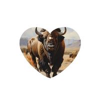 Poezjzw Lot de 6 arômes de voiture en forme de cœur de bison nord-américain, parfum lavande, parfum à suspendre pour chaussures de placard