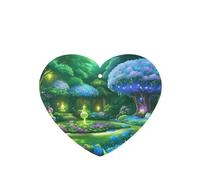 Poezjzw Lot de 6 désodorisants de voiture à motif de plantes mystérieuses en forme de cœur à suspendre pour chambre à coucher, salle de bain