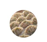 Poezjzw Lot de 6 désodorisants de voiture à motif de raviolis cuits à la vapeur - Forme ronde à suspendre - Pour chambre à coucher, salle de bain
