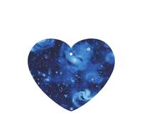 Poezjzw Lot de 6 désodorisants pour voiture en forme de cœur Parfum lavande Bleu univers spatial galaxie pour armoire à chaussures