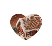 Poezjzw Lot de 6 parfums de maison de village de Noël, parfum lavande, parfum de voiture, en forme de cœur, à suspendre pour chaussures de placard
