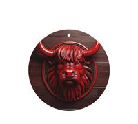 Poezjzw Lot de 6 parfums de voiture en forme de minotaure rouge sculpté parfum lavande parfum rond à suspendre pour chaussures de placard