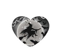 Poezjzw Lot de 6 parfums d'Halloween en forme de cœur à suspendre pour chaussures de placard Motif sorcière Lavande