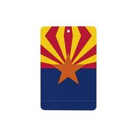 Poezjzw Lot de 6 parfums rectangulaires à suspendre pour chaussures de placard Motif drapeau de l'Arizona Parfum lavande