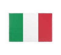 Poezjzw Lot de 6 sets de table motif drapeau italien, 30,5 x 45,7 cm, pour fête, cuisine, salle à manger