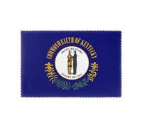 Poezjzw Lot de 6 sets de table saisonniers avec drapeau de l'État du Kentucky, 30,5 x 45,7 cm, pour fête, cuisine, salle à manger