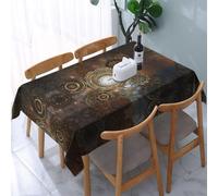 POEZJZW Nappe à motif horloge Steampunk pour table de mariage rectangulaire vintage pour dîner, goûter, décoration d'intérieur, 137 x 183 cm