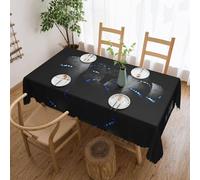 POEZJZW Nappe à motif serpent pour table de mariage rectangulaire vintage pour dîner, goûter, décoration d'intérieur, 137 x 183 cm