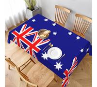 POEZJZW Nappe décorative à motif drapeau australien - 152,4 x 228,6 cm - Convient pour les réunions de famille, les pique-niques, les cafés et les fêtes d'anniversaire
