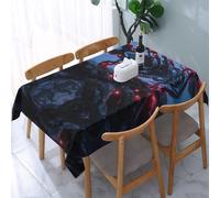 POEZJZW Nappe décorative rectangulaire avec motif arbre qui pousse sur un rocher, 137,2 x 182,9 cm, résistante aux éclaboussures et à l'huile, convient pour les tables de salle à manger et les tables