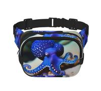 Poezjzw Octopus Sac banane de voyage pour course à pied, cyclisme et aventures en plein air, pour ranger des téléphones portables et des cartes de crédit, noir, One Size