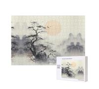 Poezjzw Où voir la lune Puzzles pour adulte 300 pièces Puzzle en bois pour la famille et les amis Décoration murale Art mural 15,7 x 27,9 cm