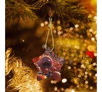 Poezjzw Pendentif de Noël en céramique motif fruits fous pour la maison, les centres commerciaux et les fêtes de fin d'année