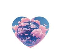 Poezjzw Pink Cloud World Lot de 6 désodorisants pour voiture en forme de cœur à suspendre pour chambre à coucher, salle de bain