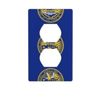 Poezjzw Plaque murale décorative avec motif drapeau du Nebraska pour cuisine, salle de bain, chambre à coucher, décoration de ferme