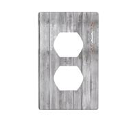 Poezjzw Plaque murale décorative avec motif planches grises - Dimensions : 11,4 x 7 cm - Pour zones résidentielles et commerciales