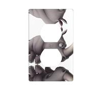 Poezjzw Plaque murale décorative avec motif rhinocéros en colère - Dimensions : 11,4 x 7 cm - Pour zones résidentielles et commerciales