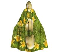 POEZJZW Poncho à capuche mignon pour bébé canards Halloween Cape à capuche pour femme et homme Déguisement de fête Cosplay