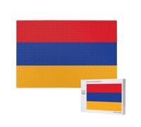 Poezjzw Puzzle drapeau de l'Arménie pour adulte 1000 pièces en bois pour la famille, les amis, décoration murale, 75 x 50 cm