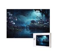 Poezjzw Puzzle fantôme océan pour adulte 300 pièces puzzle en bois pour la famille ami décoration murale art mural 15,7 x 27,9 cm
