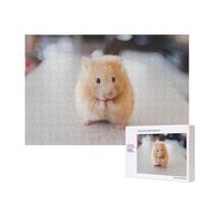 Poezjzw Puzzles hamster marron pour adulte 300 pièces puzzle en bois pour la famille ami décoration murale art mural 39 x 27,9 cm