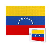 Poezjzw Puzzles pour adultes 500 pièces pour loisirs en famille et amélioration des capacités manuelles Motif drapeau du Venezuela