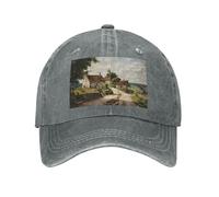 POEZJZW Romance in The Countryside Casquette de baseball pour hommes et femmes chapeaux de cowboy réglables chapeaux de soleil unisexes noir