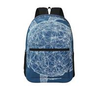 POEZJZW Sac à dos pour ordinateur portable motif crocus de Noël pour sac à dos tendance pour infirmière sacs de voyage élégants sacs de jour décontractés, Lines Turtle, taille unique