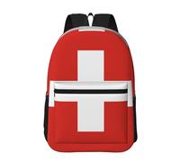 POEZJZW Sac à dos pour ordinateur portable motif drapeau argentin pour sac à dos tendance pour infirmière sacs de voyage élégants sacs de jour décontractés, Drapeau suisse, taille unique