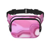 Poezjzw Sac banane de voyage à quartz rose adapté pour la course à pied, le cyclisme et les aventures en plein air, pour ranger des téléphones portables et des cartes de crédit, noir, One Size