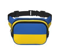 Poezjzw Sac banane de voyage avec drapeau de l'Ukraine - Convient pour la course à pied, le cyclisme et les aventures en plein air, pour ranger des téléphones portables et des cartes de crédit, noir