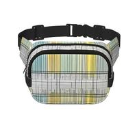 Poezjzw Sac banane de voyage avec motifs mathématiques abstraits, convient pour la course, le cyclisme et les aventures en plein air, pour ranger des téléphones portables et des cartes de crédit, noir