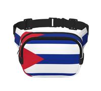 Poezjzw Sac banane de voyage drapeau cubain adapté pour la course à pied, le cyclisme et les aventures en plein air, ranger les téléphones portables et les cartes de crédit, noir, One Size