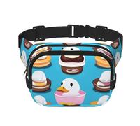 Poezjzw Sac banane de voyage en forme de canard pour course à pied, cyclisme et aventures en plein air, téléphone portable et cartes de crédit, noir, One Size