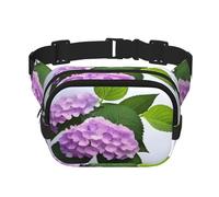 Poezjzw Sac banane de voyage en forme d'hortensia branché adapté pour la course à pied, le cyclisme et les aventures en plein air, pour ranger des téléphones portables et des cartes de crédit, noir