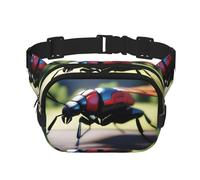 Poezjzw Sac banane de voyage pour les insectes - Convient pour la course à pied, le cyclisme et les aventures en plein air, pour ranger des téléphones portables et des cartes de crédit, noir, One Size