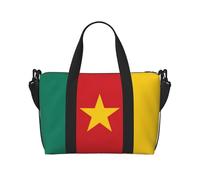 Poezjzw Sac de voyage avec drapeau du Cameroun - Sac fourre-tout résistant à l'eau - Pliable, noir, One Size