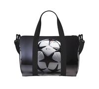Poezjzw Sac de voyage de football noir et blanc - Sac de transport pour femme - Sac d'hôpital pour le travail et la livraison de nuit - Noir - Taille unique - Noir - One, Noir , Taille unique