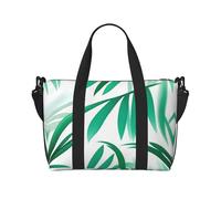 Poezjzw Sac de voyage pour femme, blanc et vert émeraude, sac de transport week-end, sac d'hôpital pour travail et livraison de nuit, sac à bagages, noir, taille unique, noir, taille unique, Noir ,