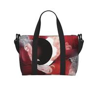 Poezjzw Sac de voyage Tai Chi avec motif abstrait - Sac de transport pour femme - Sac d'hôpital pour le travail et la livraison de nuit - Noir - Taille unique - Noir - Taille unique, Noir , Taille
